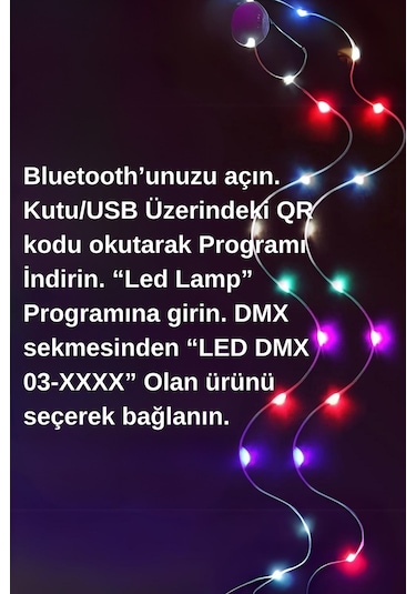 Rgb Peri Led, 10 Metre, 100 Led, Usb Girişli, Ws2812b Animasyonlu, Telefon Kontrollü, Kumandalı Led