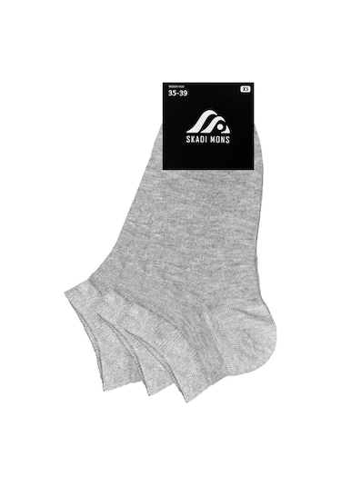 Skadi Mons Ankle 3 Pack Unisex Gri Çorap 1605030123-002 Gri