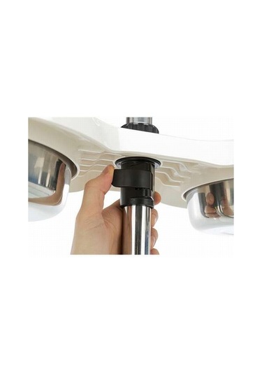 Trixie Paslanmaz Çelik Melamin Ayaklı Köpek Mama ve Su Kabı 2 x 1600 ML 21 CM