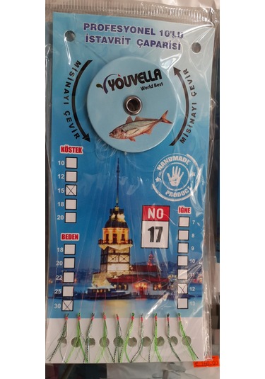 Çapari İstavrit Kolay Açılır 10 İğne - Renk 17