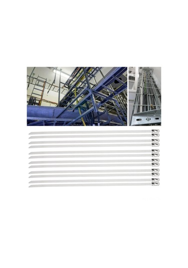 Padalink 200 Adet 4.6mm Genişlikli Paslanmaz Çelik Kendi Kilitleyen Kabloluk, Güçlü Sabitleme İçin Ev Ofis Garaj Elektrik Kabloları Yönetimi Seti