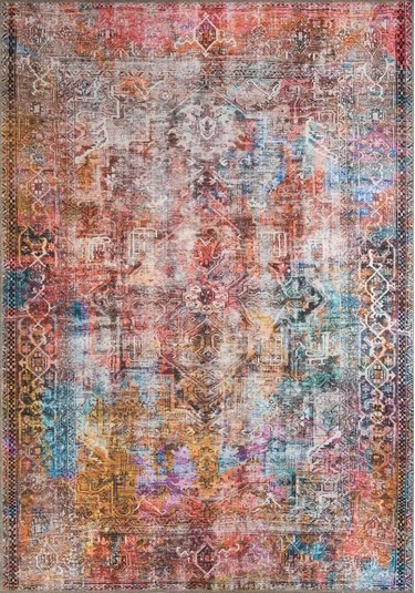 Fusion Modern Dokuma Taban Dekoratif Renkli Halı (Al 101)