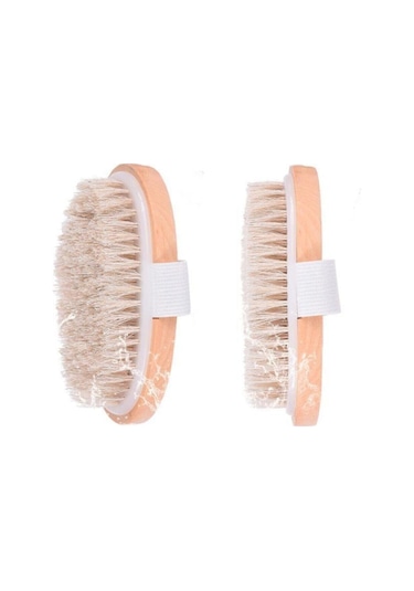 Doğal At Kılı Oval Selüloit Giderici Selülit Fırçası