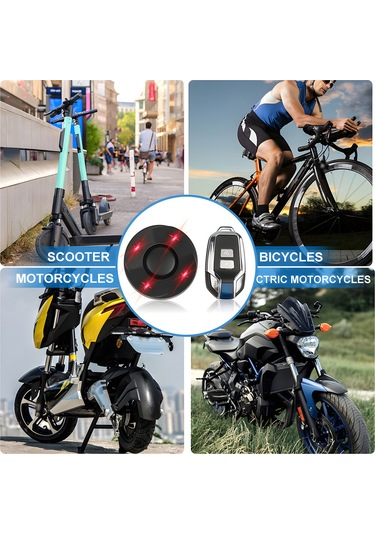 Kosona Siyah Bisiklet Arka Lambası: Usb Şarjlı, 110db Antifantezi Alarm, Çoklu Işık Modu, 2 Kumanda 700mah Li-pil