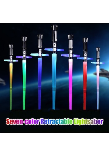 Artfulabode Yedi Sahne Renkli Performans Kılıcı, Işın Fx Flaş Çubuğu Ve Çekilebilir Çarmıh Aksesuarı 2'si 1 Arada Beyaz