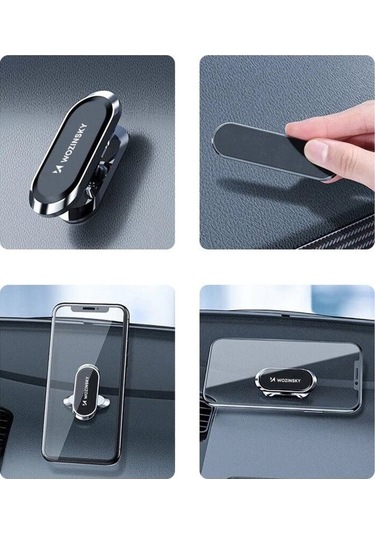 Yingfu 360 Dön. Manyetik Araç Tutucu, Gösterge Paneli Montaj, Gümüş Diğer