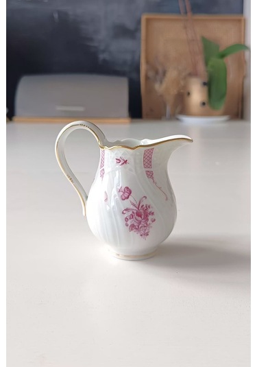 Hutschenreuther Dresden Tarzı Vintage Sütlük Çok Renkli