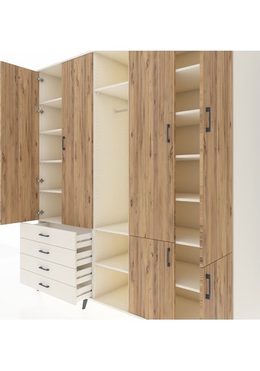 Kronos Dolap 14 Raflı 4 Çekmeceli Tek Askılı 220x59x243 Aytaşı-çam/aytaşı Atlas Çam/aytası Kronos Dolap 14 Raflı 4 Çekmeceli Tek Askılı 220x59x243 Aytaşı-çam/aytaşı Atlas Çam/aytası