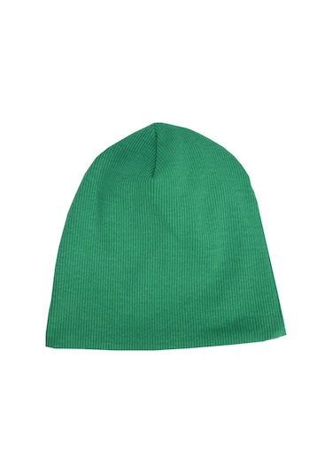Luess Çocuk Unisex Fitilli Kışlık Bere Nefti Yeşil