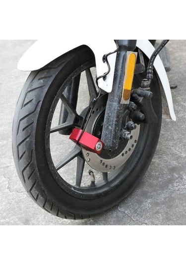 Kırmızı Disk Fren Kilidi Hatırlatma Kablosu 120cm Geri Çekilebilir Çelik Tel Parlak Renkli Mo Dağ Bisikleti Kilit & Alarm 56815666