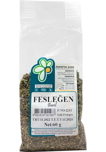 Papatya Gıda Fesleğen 60 G