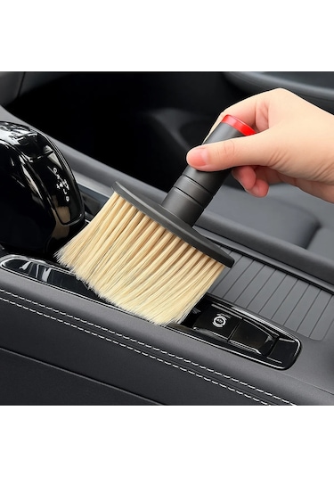 Mucit Home Araç İçi Temizlik Fırçası Yumuşak Kıllı, Çizmez, Detaylı Temizlik, Klima Ve Konsol Uyumlu 1 Adet