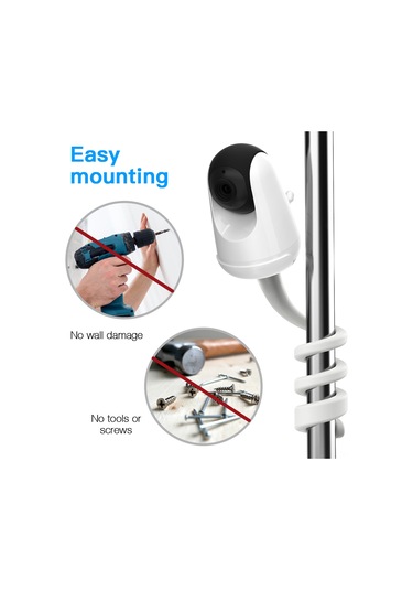 Teltree Vava Bebek Monitörü 720p Uyumlu Beyaz Desteği - Df-1078+df-3033 Modeli, 1/4 Cıvata Bağlantısı Ve Düz Bantlı Macera Bandı İle Beyaz