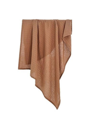 Açık Kahverengi Wrap Bebek Banyo Havlusu İyi Emicilik Ter Havlusu Yumuşak Yenidoğan Yumuşak Gazlı Bez Banyo Havlusu Banyo İçin Açık Kahverengi