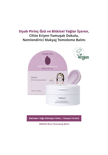 Midha Rice Cleansing Nemlendirici Makyaj Temizleme Balmı 100 ML