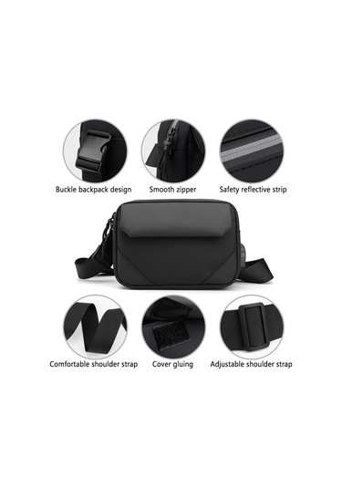 Youtek Erkek Nylon Bel Çantası - Siyah/gri/koyu Mavi Seçenekli, 20x14x5cm, 190g Rafine Spor & Günlük Kullanim Koyu Mavi