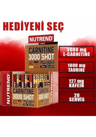 Nutrend L- Carnitine 3000 Mg 20 Ampül Portakal Aromalı Carnipure