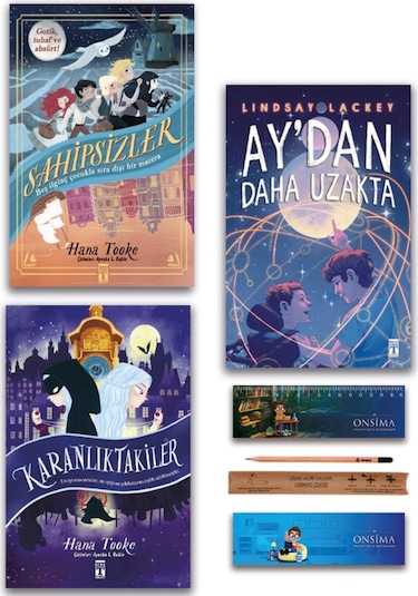 Genç Timaş Ay Dan Daha Uzakta - Sahipsizler - Karanlıktakiler Set 3 Kitap