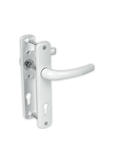 Pvc Kapı Kolu Yaylı  AlüminyumYale Beyaz