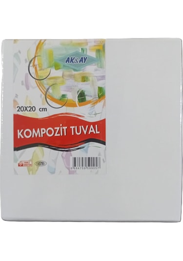 Akay Kompozit Tuval 20x20 Boyama Örneği Kartı Hediyeli 1 Adet