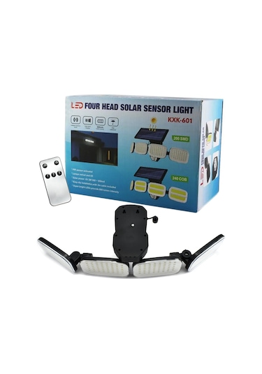 Powermaster 6 Volt - 3 Watt Solar Panelli Hareket Sensörlü 200 Smd Ledli Lamba Pm-8048