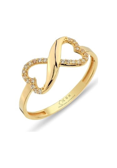 Çgk Çiğdem Gürel Kuyumculuk Sonsuzluk Altın Yüzük Sarı