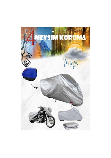 Suzuki Vl 800 Intruder Gri Motosiklet Brandası Premium Kalite