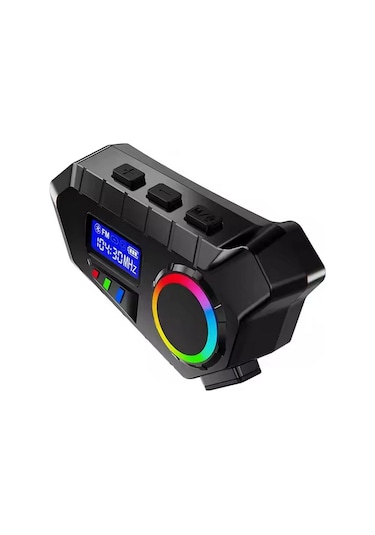 Y30 Kask Kulaklık Motosiklet Kulaklık Rgb Radyolu Intercom