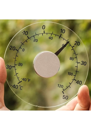 Dış Mekan Termometresi Su Geçirmez Şeffaf Akrilik Doğruluk Seralar Termometre Ev Gereçleri