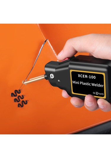 Yifomall Mavi Amerikan Standartı Taşınabilir Plastik Kaynak Makinesi - Araba Tampon Tamiri İçin Dört Tip Nakış Düz/kenar/iç Köşe/dalga + Alet Kutusu