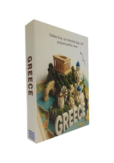 2026 -767 Greece Dekoratif Kitap Kutusu