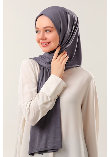 Melodi Scarf Tesettür Penye Şal Füme Füme