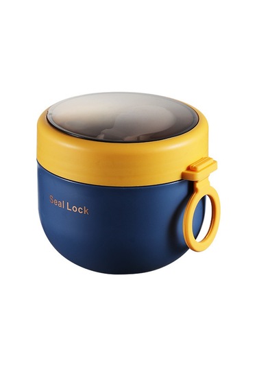 Dianziye 304 Paslanmaz Çelik Isı Saklama Kupa, Büyük Kapasite, Kapaklı Ve Kaşık Dahil, Öğrenci-ofis Çalışanı İçin Taşınabilir Kahve-süt-ovay Kasesi Kuzey Avrupa Yeşili, Hy-600a