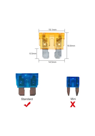 Lemestar 12 Yollu Led Göstergeli Sigorta Kutusu + 10 Adet Sigorta + 10 Sarı Terminal + Sticker 30