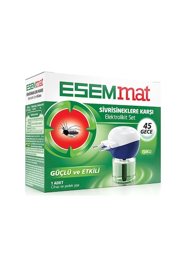 Esemmat Sivrisineklere Karşı Elektrolikit Mini Set 45 Gece