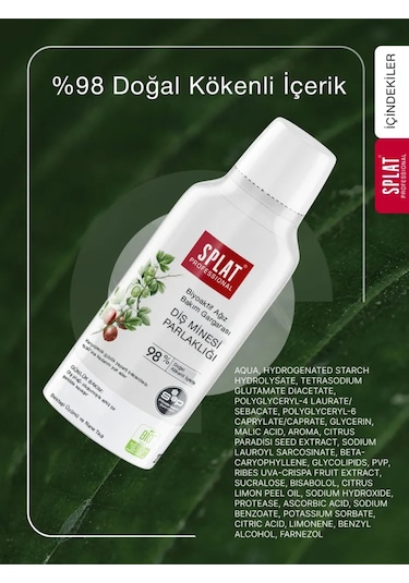 Splat Professional Enamel Shine Ağız Çalkalama Suyu Gargara 275 ML