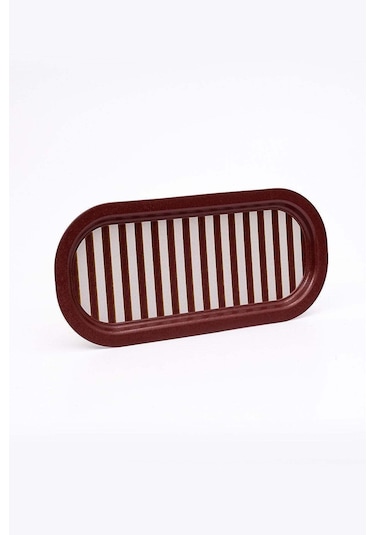 Festival Desenli Baton Metal Tepsi, 16 X 35 Cm