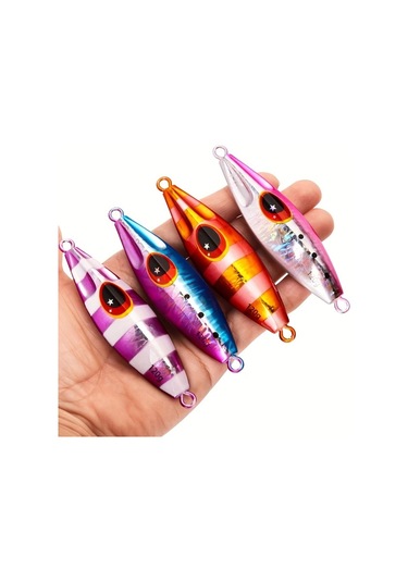 Fochsia 100g 8 Adet Yavaş Sarkan Yem Seti Levrek Yayın Yüksek Yoğunluk Kurşun Yem Deniz Tekne Balıkçılığı İçin