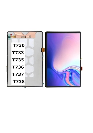 Samsung Galaxy Uyumlu Tab S7 Fe Sm-t730 T733 T736 Lcd Ekran Dokunmatik