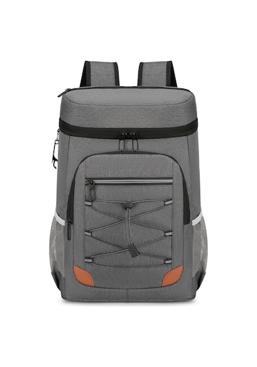 Lemestar Outdoor Kamp Çanta Isı Yalıtımlı Alüminyum Folyo Içli Su Geçirmez Piknik Çantası 20 Adetten Logo Özel Tasarım Koyu Gri