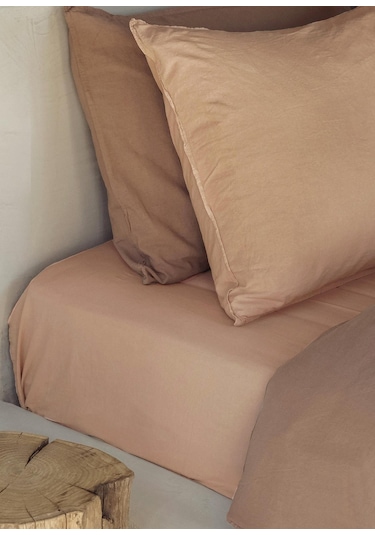 The Mia Cotta Toast Tek Kişilik Lastikli Çarşaf 200 x 100 CM