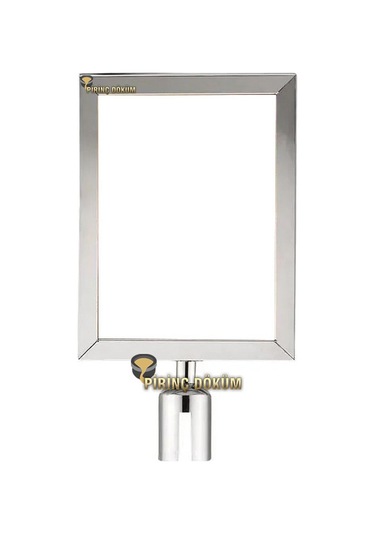 Şerit Bariyer Bilgilendirme Panosu Paslanmaz