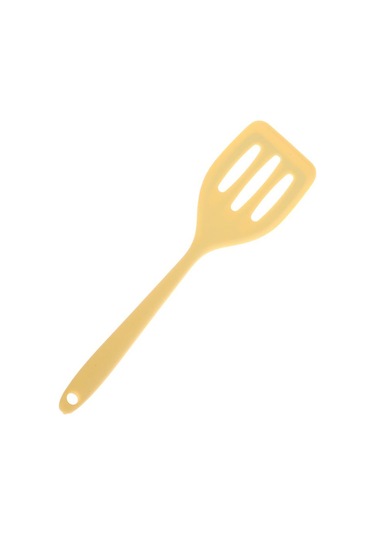 1 Adet Küçük Entegre Silikon Kızartma Küreği Pişirme Biftek Kızartma Küreği Mutfak Kızartma Yumurta Kızarmış Balık Küreği Pişirme Aracı Sarı