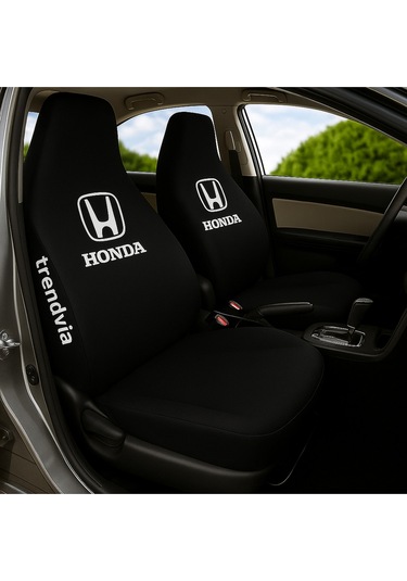 Honda Uyumlu Siyah Renk Penye Kumaş Oto Koltuk Kılıfı Takımı Ön Ve Arka Servis Kılıfı Seti