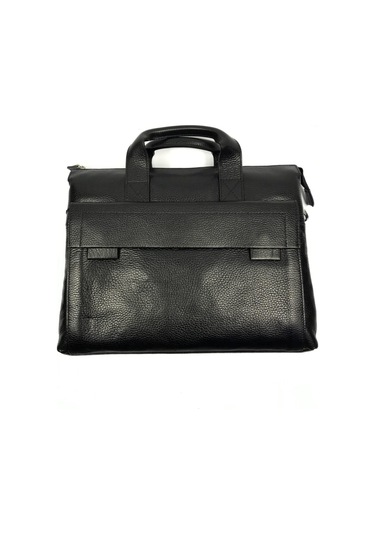 Hakiki Deri Laptop & Evrak Çantası-128309 Siyah