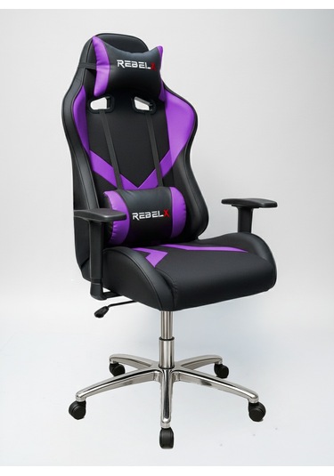 Oyuncu Koltuğu Basic Krom Ayak Mor Renk