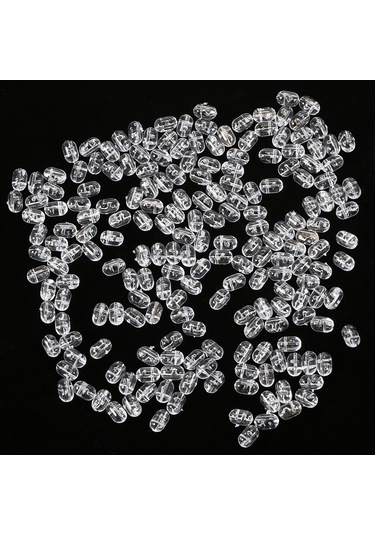 Yuntech01 Balıkçılık İçin 200 Adet Pe Malzeme Küçük Boy Çift Delikli Bıçakcıklı Bilezik, İp Sabitleyici Ve Düğüm Koruması Sağlar