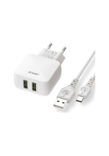 Jopus Universal Type C Jo-du01 Dualm 2in1 2,4 A Şarj Seti Beyaz