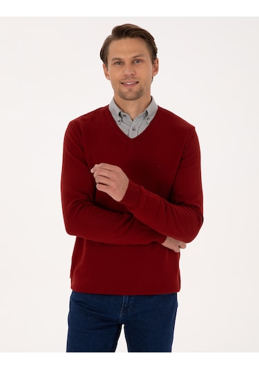 Pierre Cardin Erkek Kiremit Kazak /triko 50314190-vr031 Kiremit