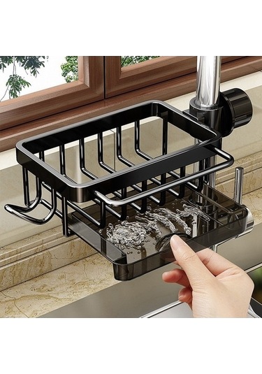 Tongxida Bosphorusboutique Siyah Rafı Mutfak Musluk, Depolama Az Çok Renkli Çok Renkli